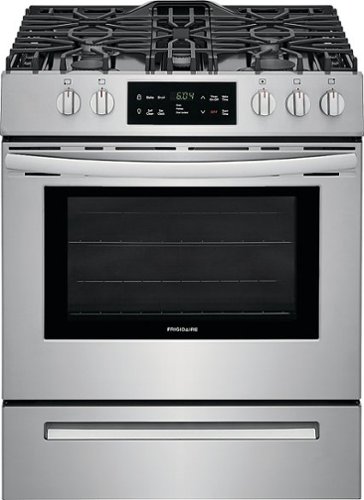 Frigidaire - 5.0 Cu. Ft. Freestanding Gas Range with Self-Cleaning - Stainless Steel-Front_Standard 