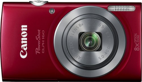  Canon - PowerShot ELPH 160 20.0-Megapixel Digital Camera - Red