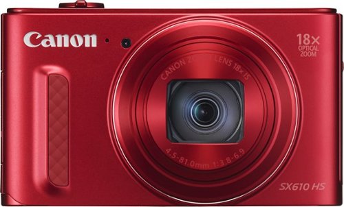  Canon - PowerShot SX610 HS 20.2-Megapixel Digital Camera - Red
