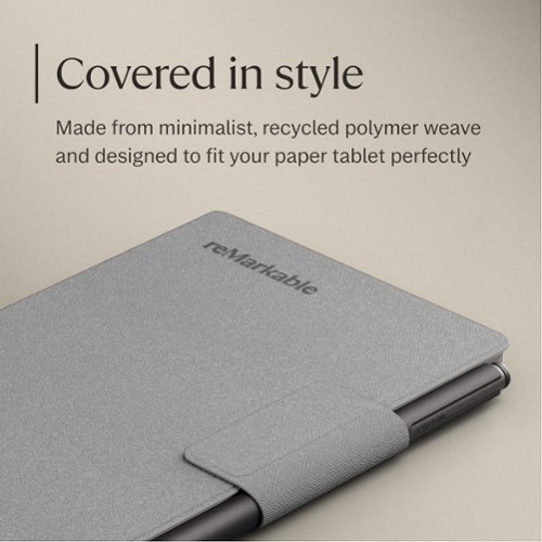 reMarkable Paper Pro Move - Polymer weave Book Folio for your 7.3'' paper tablet - Gray GLOBAL SHIPPING