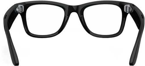 Ray-Ban Meta Wayfarer Large glasses with Meta AI, Audio, Photo, Video Compatability - Clear Lenses - Shiny Black BUY IN MIDDLE EAST
