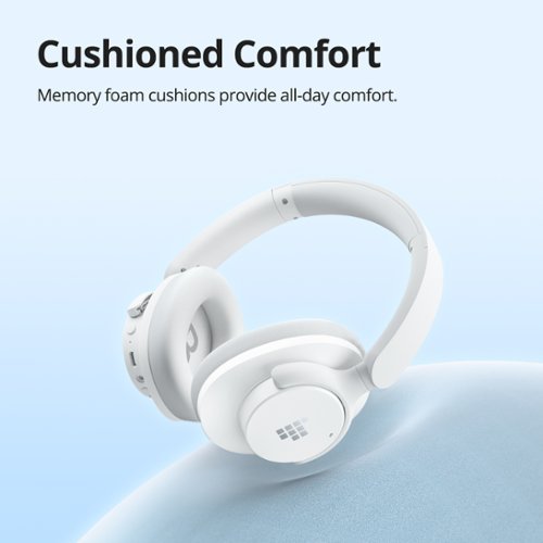 Tronsmart Q20 Active Noise Cancelling Headphones, Wireless Over-Ear Bluetooth Headphones, 60H Playtime, Deep Bass, Comfort Fit - White BUY ONLINE