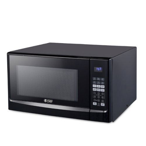 Commercial Chef - Countertop Microwave Oven 1.4 Cu. Ft. 1100W - Black-Front_Standard 