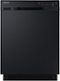 Samsung - 24" Front Control Built-In Dishwasher with Stainless Steel Tub - Black-Front_Standard