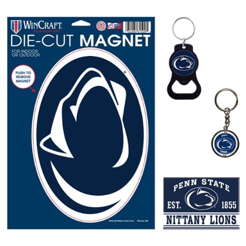 WinCraft - Penn State Nittany Lions 4-Pack Key Rings and Magnets Set - Multicolor-Front_Standard 