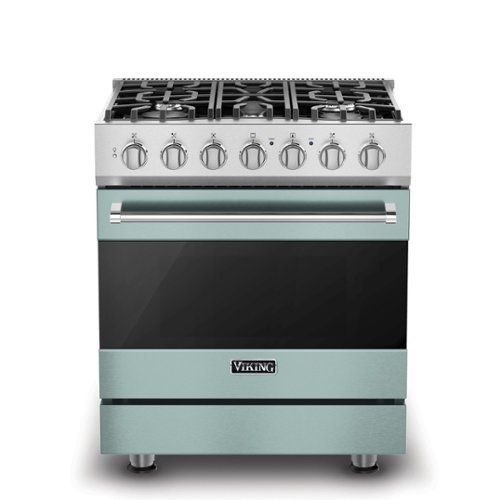Viking - 3 Series 4.7 Cu. Ft. Self-Cleaning Freestanding Dual Fuel Convection Range - Splash - Splash