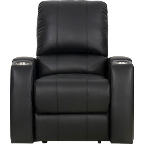  Octane Seating - Magnolia Manual Recline Home Theater Seating - Black
