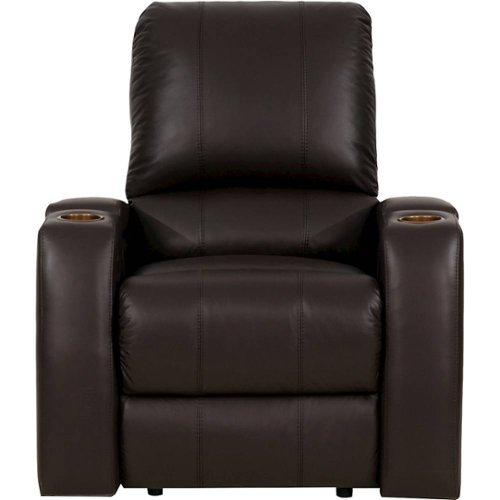 Octane Seating - Magnolia Power Recline Home Theater Seating - Brown-Front_Standard 