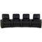 Octane Seating - Magnolia Curved 4-Seat Power Recline Home Theater Seating - Black-Front_Standard