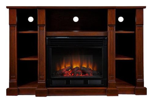  SEI Furniture - Electric Media Fireplace for Most Flat-Panel TVs Up to 50&quot; - Espresso