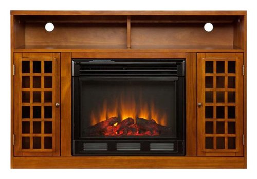 SEI Furniture - Electric Media Fireplace for Most Flat-Panel TVs Up to 46" - Pine