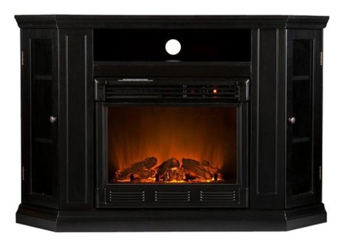 SEI Furniture - Electric Media Fireplace for Most Flat-Panel TVs Up to 46" - Black