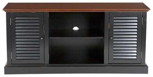  SEI Furniture - TV Stand for Most Flat-Panel TVs Up to 50&quot; - Walnut/Black