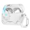 SaharaCase - Apple Airpods Pro 3 Heavy Duty Case | Compatible with Magsafe | Secure Lock | Raider Series - White Stone-Front_Standard