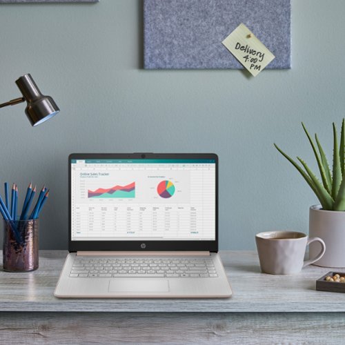 HP 14 Laptop - Intel N150 Processor - 4GB Memory - 128GB UFS - Pale Rose Gold BUY IN UAE