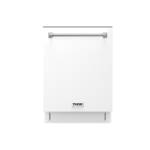 Thor Kitchen - 24" Top Control Built-In Dishwasher Stainless Steel Tub with 3rd Rack, 47 dBA - Matte White