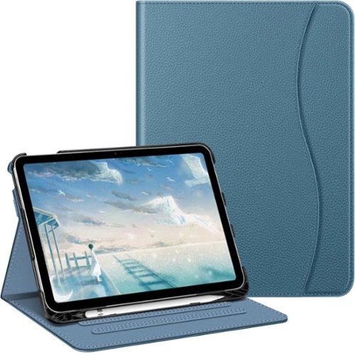 Kitcheniva - iPad 10th Generation 2022 Case With Stand And Pocket 10.9'' - Ocean Blue-Front_Standard 