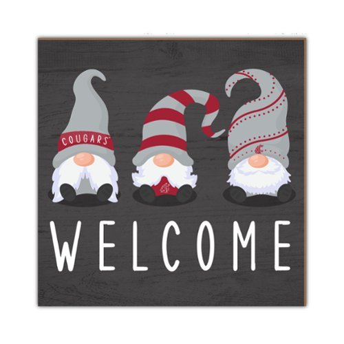 Fan Creations - Washington State Cougars 10'' x 10'' Welcome Gnomes Sign - Multicolor-Front_Standard 