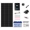 Renogy - Mountable Solar Panel Kit (100W Panel, 50ah Hybrid Gel Battery & Accy's) - Black-Front_Standard