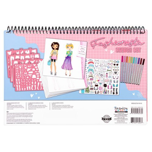 Fashion Angels : Sketch Portfolio Set & Markers - Fashionista, Design Pad WORLDWIDE DELIVERY