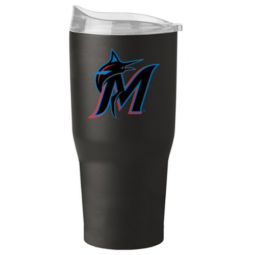 Logo Brands - Miami Marlins 30oz. Flipside Powder Coat Tumbler - Multicolor-Front_Standard 