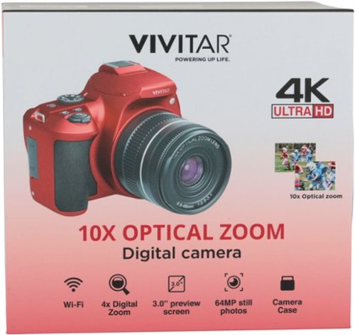 Vivitar 10x Bridge Camera - Red BUY IN UAE