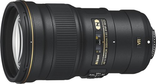  Nikon - AF-S NIKKOR 300mm f/4E PF ED VR Telephoto Lens - Black