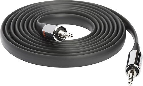  Griffin - 6' Flat Auxiliary Stereo Audio Cable - Black