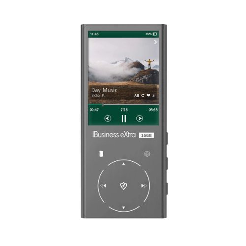 Samvix - IBusiness eXtra 16GB Kosher MP3 Player (Silver)-Front_Standard 
