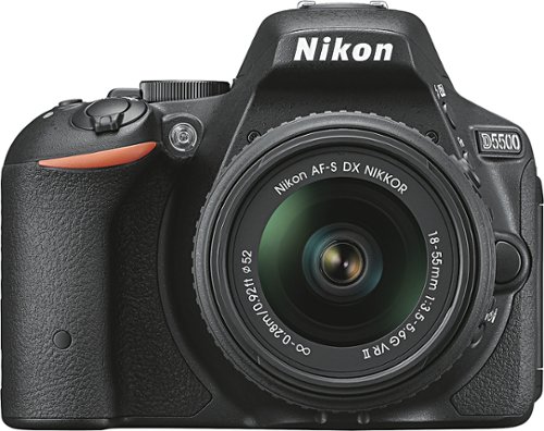 Nikon - D5500 DSLR Camera with AF-S DX NIKKOR 18-55mm f/3.5-5.6G VR II Lens - Black