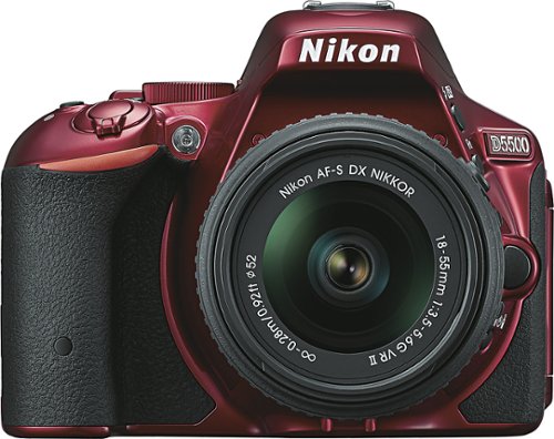  Nikon - D5500 DSLR Camera with F 18-55mm Lens - Red