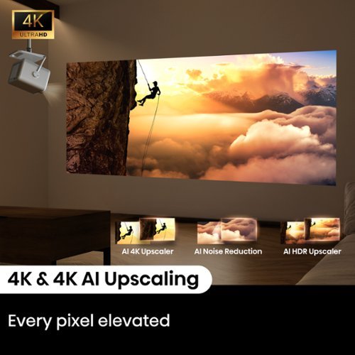 Hisense M2 Pro Triple Laser 4K DLP Smart Projector, 65”–200”, 1,300 ANSI Lumens, Dolby Vision, Optical Zoom, Smart Adjustment - Gray SHOP ONLINE