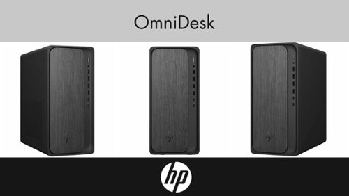 HP Upgraded OmniDesk Desktop (AMD Ryzen 7 8700G, 64GB DDR5, 2TB