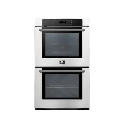 Front. Forno Appliances - 30" Built-In Electric Double Wall Oven with Convection - Silver.