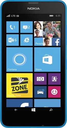 Microsoft - Lumia 635 4G LTE with 8GB Memory Cell Phone (Sprint)-Front_Standard 