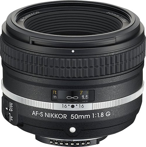 Nikon - AF-S NIKKOR 50mm f/1.8G Special Edition Lens - Black-Front_Standard 