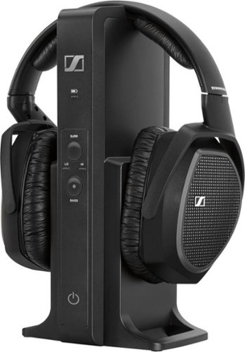  Sennheiser - RS 175 RF Wireless Over-The-Ear Headphones - Black
