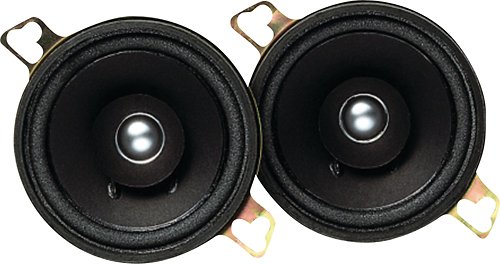 Kenwood - 3-1/2" Car Speakers with Polypropylene Cones (Pair) - Black-Front_Standard 