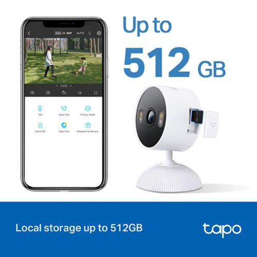 TP-Link Tapo Indoor/Outdoor 2K Security Plug-In Camera with Advanced AI Motion and Sound Detection - No Monthly Fees - White GLOBAL SHIPPING