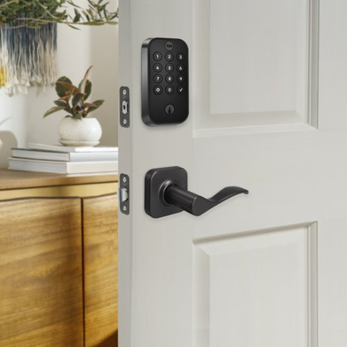 Yale Assure Lock 2 - Smart Lock Wi-Fi Deadbolt with Push Button Keypad | Key Access - Norwood Handle - Black Suede BUY ONLINE