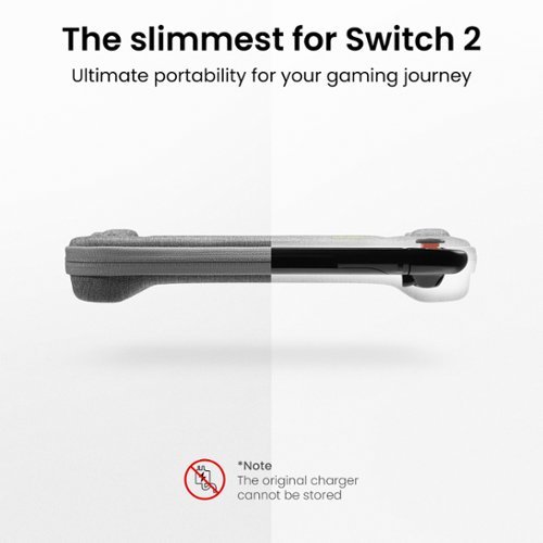 tomtoc  Slim Carrying Case for Nintendo Switch 2 Model 2025, Odorless Protective Hard Shell with 12 Game Card Slots - Gray WORLDWIDE DELIVERY