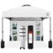 Best Choice Products - 10x10ft Easy Setup Pop Up Canopy, Portable Tent w/ Side Wall, 1-Button Push, Case - White-Front_Standard