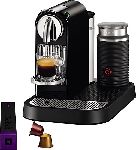  Nespresso - CitiZ&amp;Milk Capsule Coffee Machine - Limousine Black