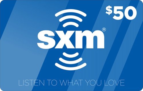 $50 Prepaid Service Card for SiriusXM Satellite Radio