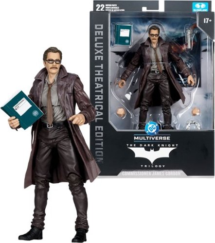 McFarlane Toys - DC Multiverse Commissioner Gordon (The Dark Knight) 7" Action Figure - Deluxe Theatrical Edition