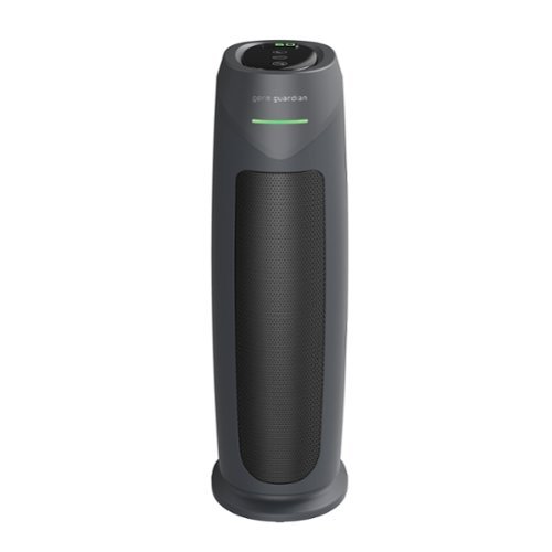 GermGuardian - 743 Sq. Ft. Tower Air Purifier with HEPA Pure Filter, Intellisense Air Quality Monitor, UV-C, AC4880G - Graphite