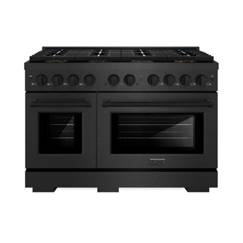 ZLINE - 48 in. 6.7 cu. ft. Freestanding Paramount Dual Fuel Range with 8 Burner DuoPro Cooktop in Black Satin Stainless Steel - Black Satin Stainless Steel
