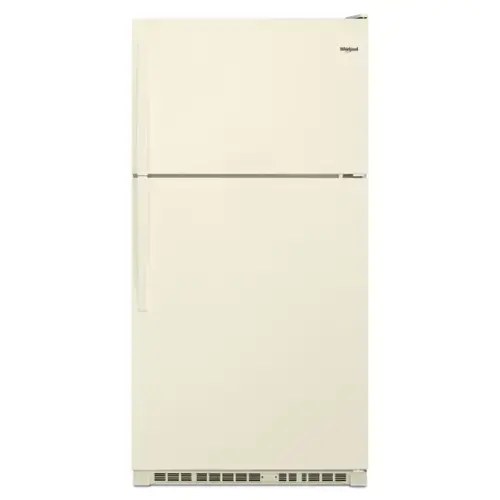 Front. Whirlpool - Whirlpool - 20.5 Cu. Ft. Top-Freezer Refrigerator - Biscuit - Biscuit.