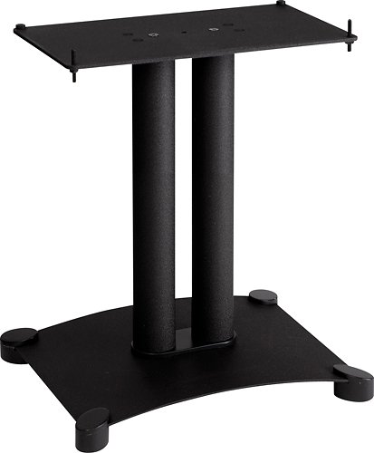 Sanus - Foundations Steel Series Center-Channel Speaker Stand - Black