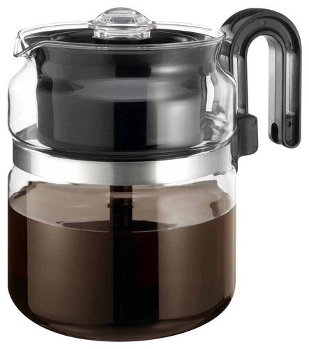  One All - 8-Cup Stovetop Percolator - Clear